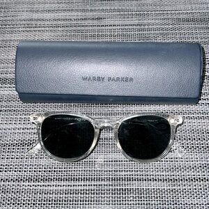 Warby Parker Durand Clear Sunglasses - Polarized non prescription